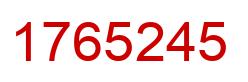 Number 1765245 red image