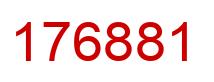 Número 176881 imagen rojo