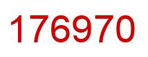 Number 176970 red image