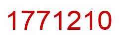 Number 1771210 red image