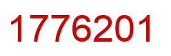 Number 1776201 red image