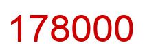 Number 178000 red image