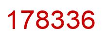 Number 178336 red image