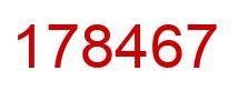 Número 178467 imagen rojo