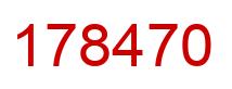 Número 178470 imagen rojo