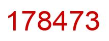 Número 178473 imagen rojo
