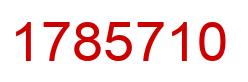 Número 1785710 imagen rojo