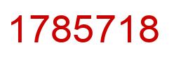 Número 1785718 imagen rojo