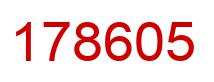 Number 178605 red image