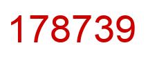 Número 178739 imagen rojo