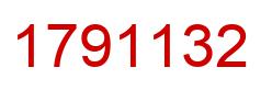 Number 1791132 red image