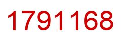 Number 1791168 red image