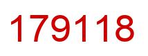 Number 179118 red image