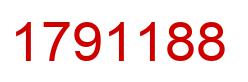Number 1791188 red image