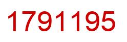 Number 1791195 red image