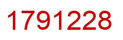 Number 1791228 red image