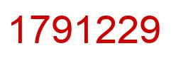 Number 1791229 red image