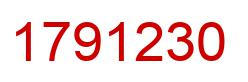 Number 1791230 red image
