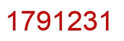 Number 1791231 red image