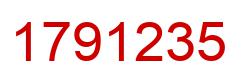Number 1791235 red image