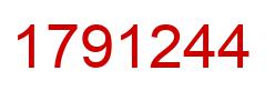 Number 1791244 red image
