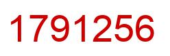 Number 1791256 red image