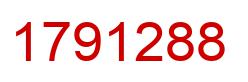 Number 1791288 red image