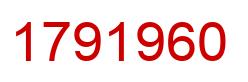 Número 1791960 imagen rojo