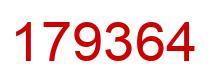 Número 179364 imagen rojo