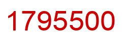 Número 1795500 imagen rojo
