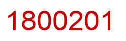 Number 1800201 red image