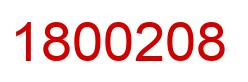 Number 1800208 red image