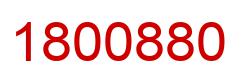 Number 1800880 red image