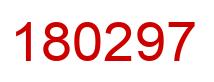 Number 180297 red image