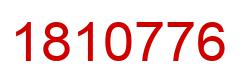 Number 1810776 red image