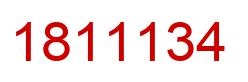 Number 1811134 red image