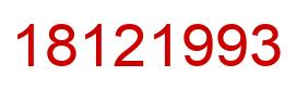 Número 18121993 imagen rojo