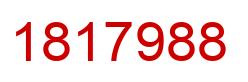 Number 1817988 red image
