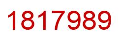 Número 1817989 imagen rojo