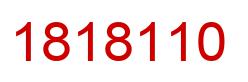 Number 1818110 red image