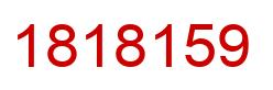 Número 1818159 imagen rojo