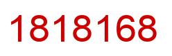 Number 1818168 red image