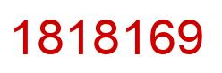 Number 1818169 red image