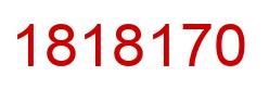 Number 1818170 red image