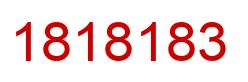 Número 1818183 imagen rojo