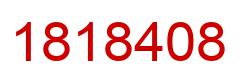 Number 1818408 red image