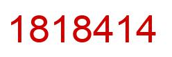 Number 1818414 red image