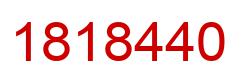 Number 1818440 red image