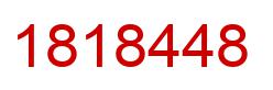 Number 1818448 red image