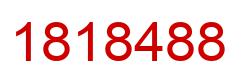 Number 1818488 red image